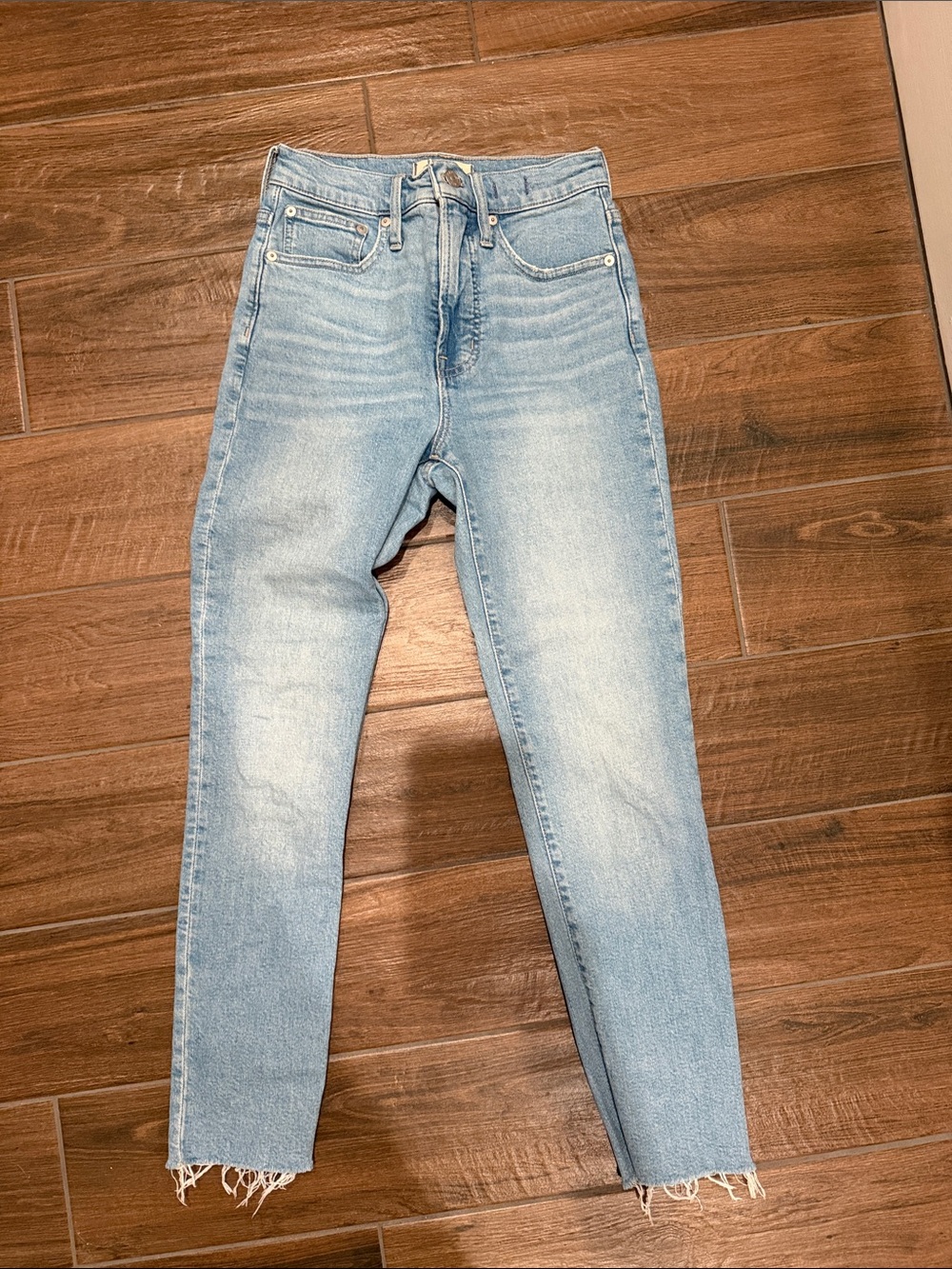 Madewell Light Wash High-Rise Skinny Jeans